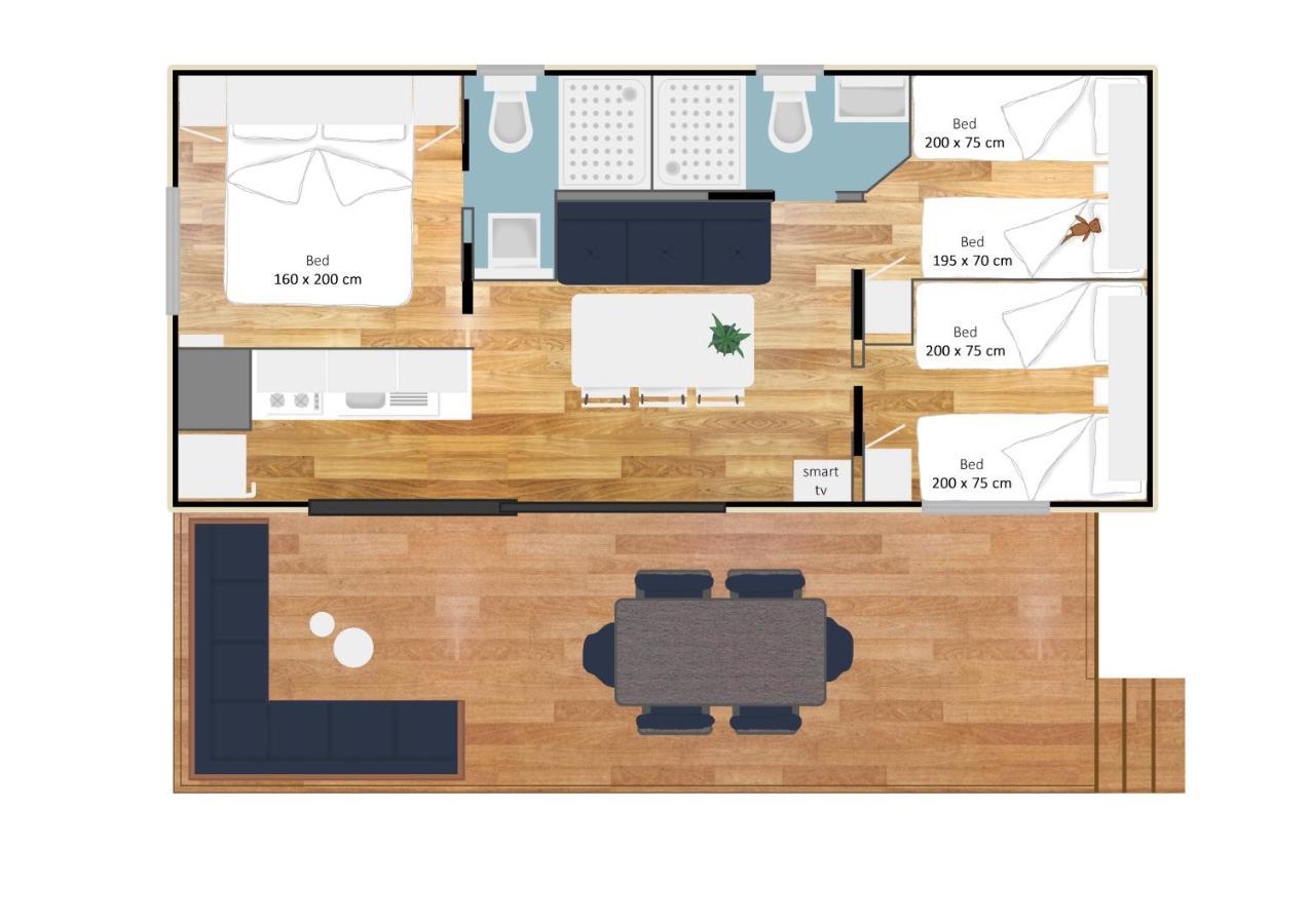 Estivo Premium Deluxe Mobile Homes On Camping Malibu Beach リド・ディ・イエゾロ エクステリア 写真