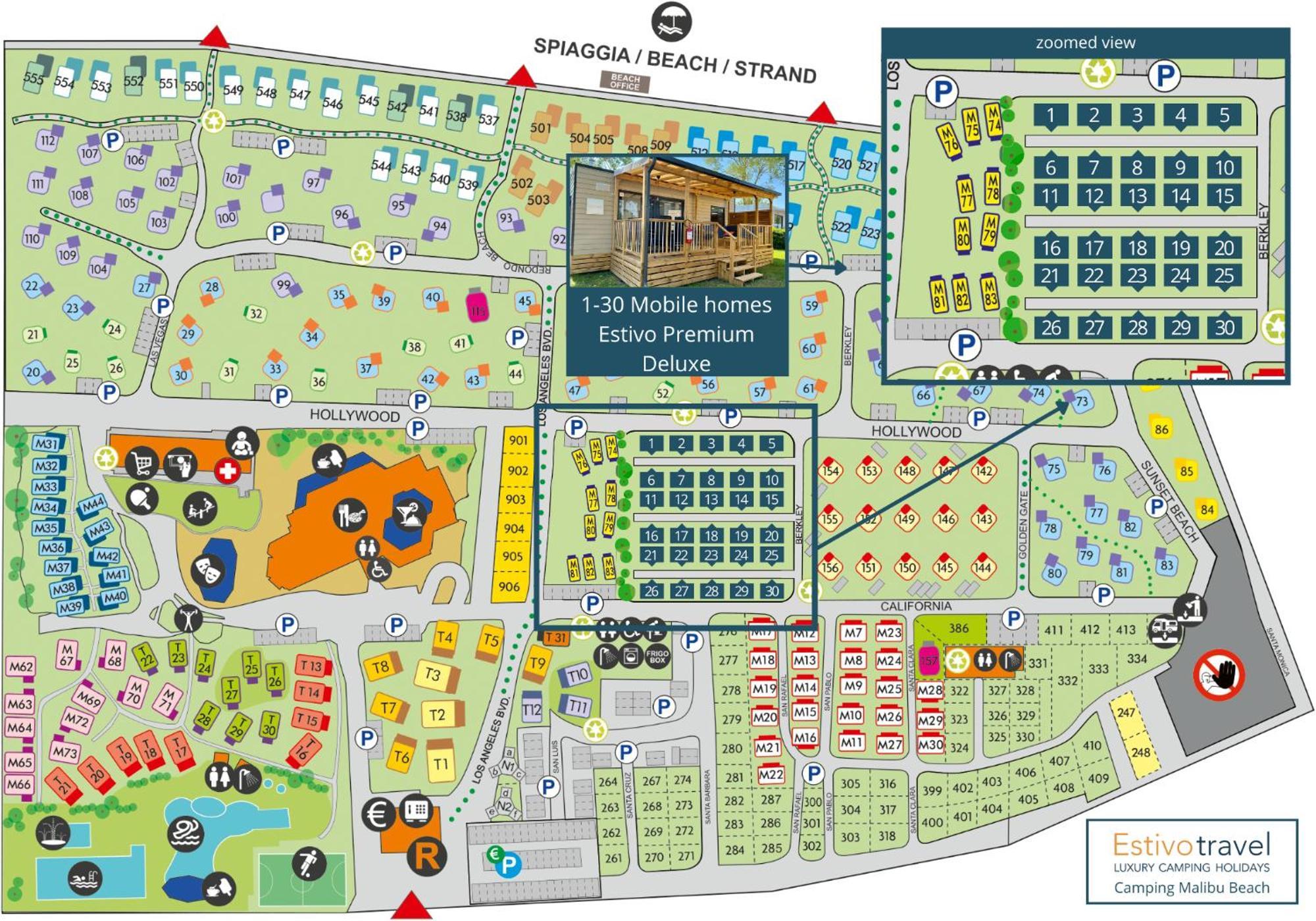 Estivo Premium Deluxe Mobile Homes On Camping Malibu Beach リド・ディ・イエゾロ エクステリア 写真